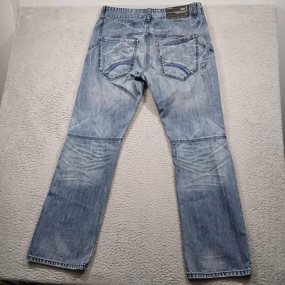 Rocawear R+ Jeans Men's 36x32 Blue Relaxed‎ Straight Denim